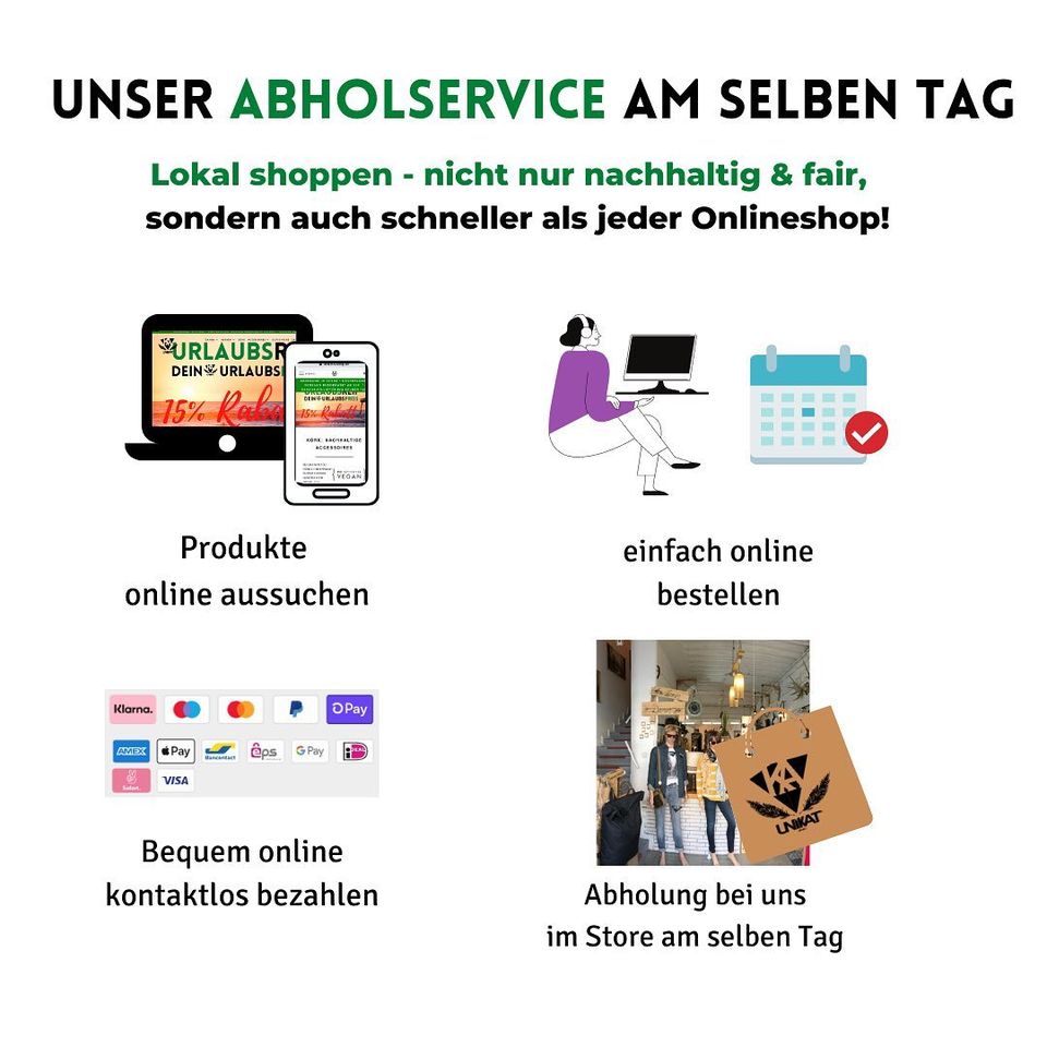 Online bestellen & bezahlen. Abolung im Store. Jetzt bei uns im Unikat Store