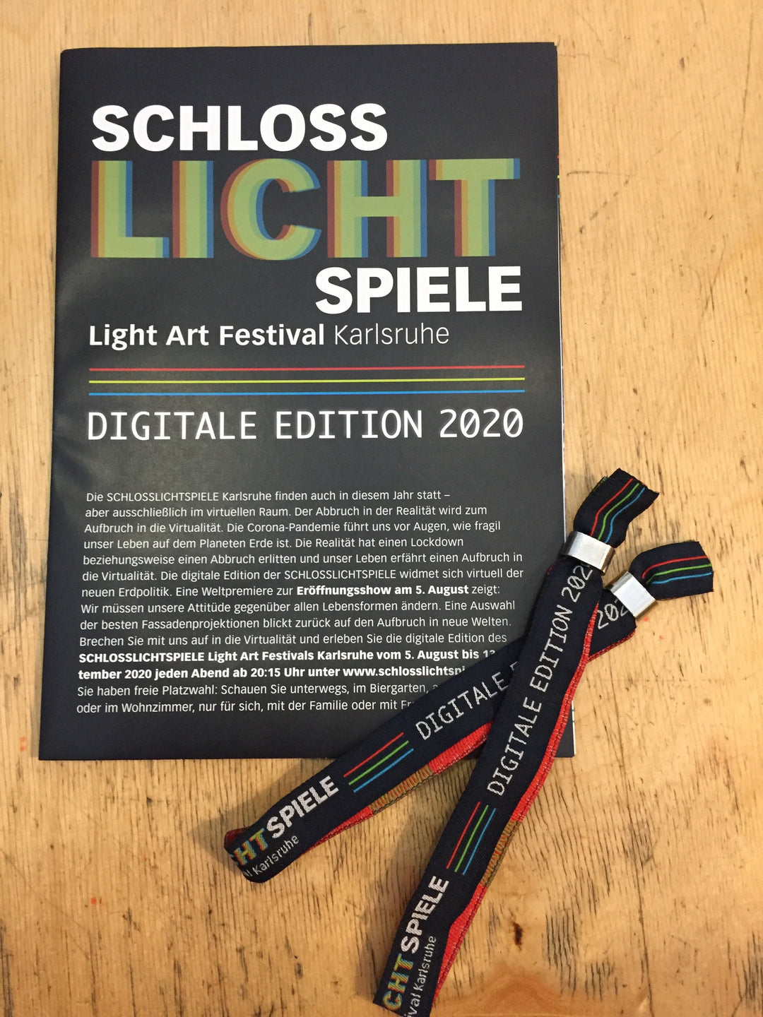 SCHLOSSLICHTSPIELE Karlsruhe 2020 Supporter Bändchen