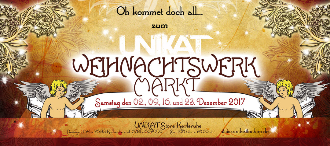 Weihnachtswerkmarkt im Unikat Store Karlsruhe