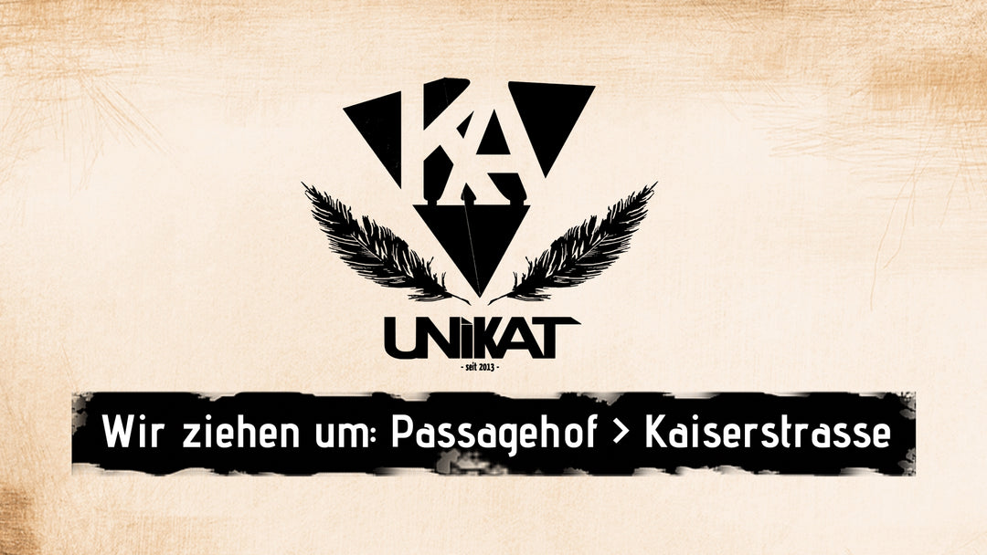 📣 Wir ziehen demnächst um 📦 Unikat Store Passagehof > Kaiserstrasse