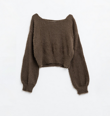 Crop-Strickpullover
