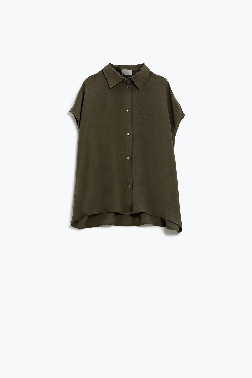 Button Up Bluse mit Polokragen